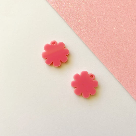 Pair of 8 Petal Flower 20mm Dangle Blanks