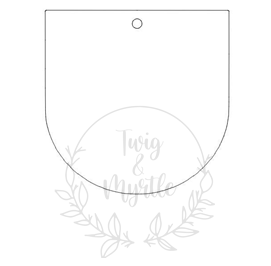 Bunting Pair of 15mm Blanks with 1 Hole