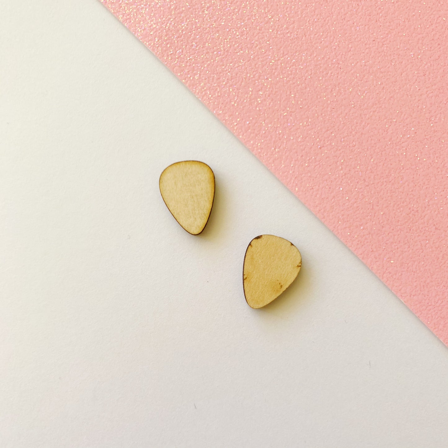 Pair of Candy Corn 15mm Stud Blanks