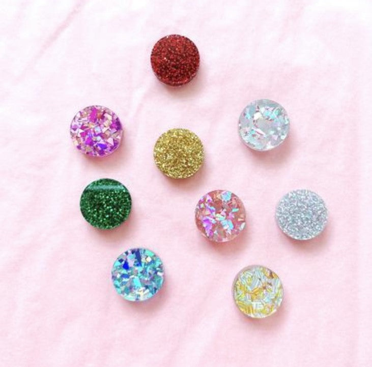 12mm Circle Pair of Earring Stud Blanks