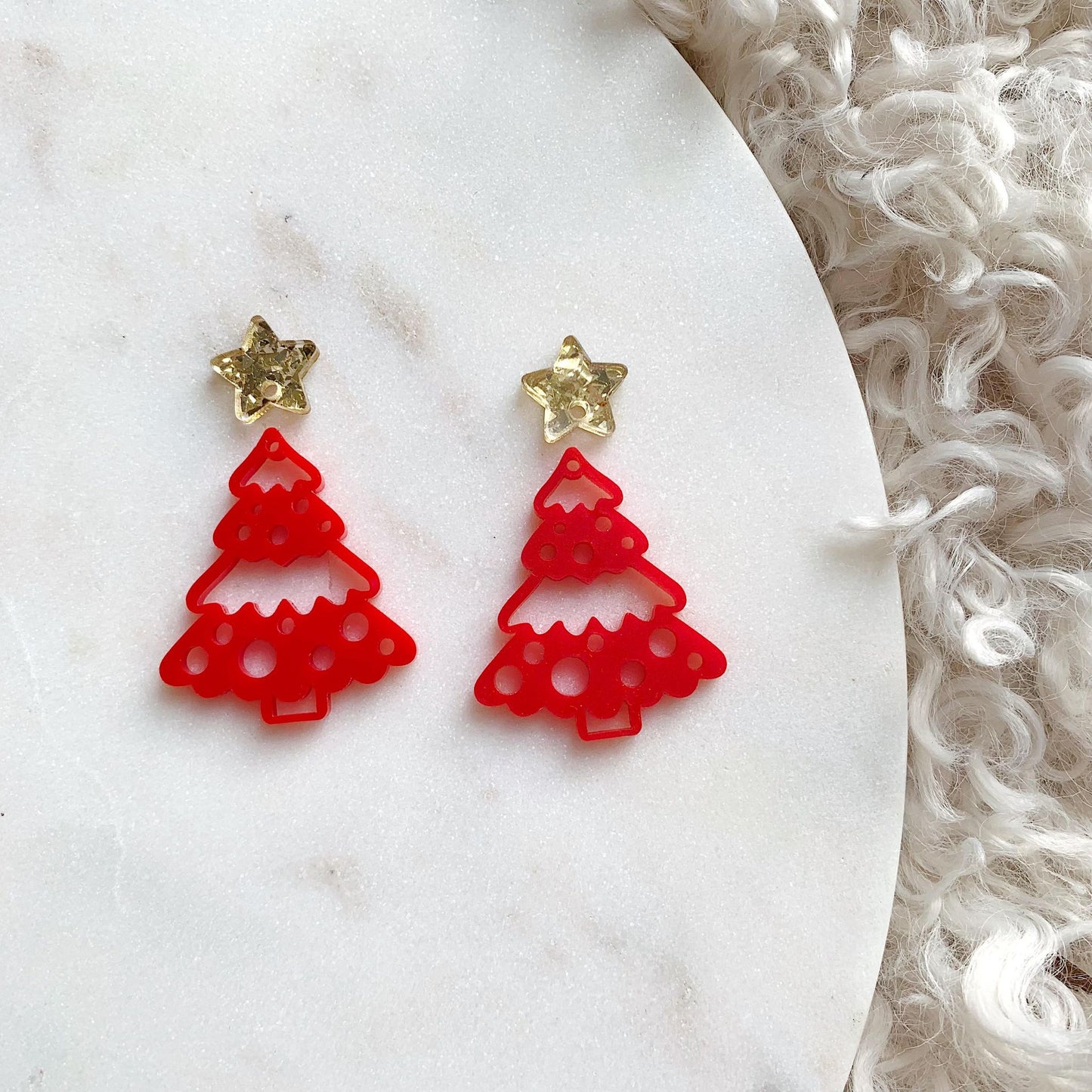 Dotty Fir Tree Dangles