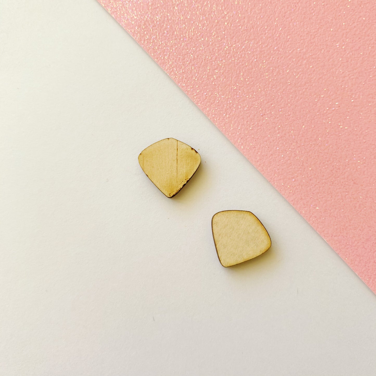 Pair of Modern Teardrop 15mm Stud Blanks