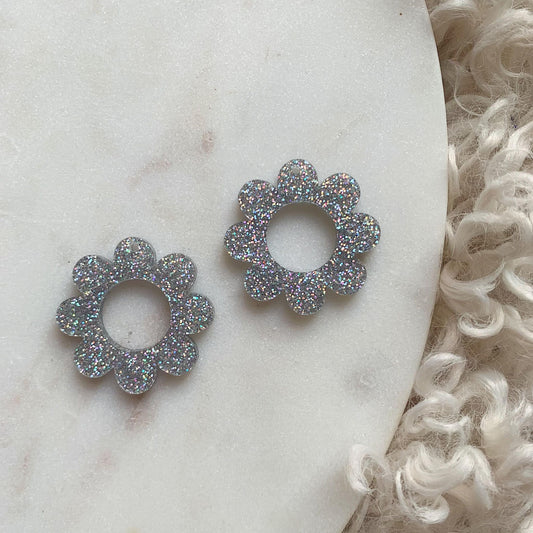 Open Daisy Pair 35mm Dangle Blanks