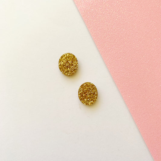 Pair of Oval 15mm Stud Blanks with Holes