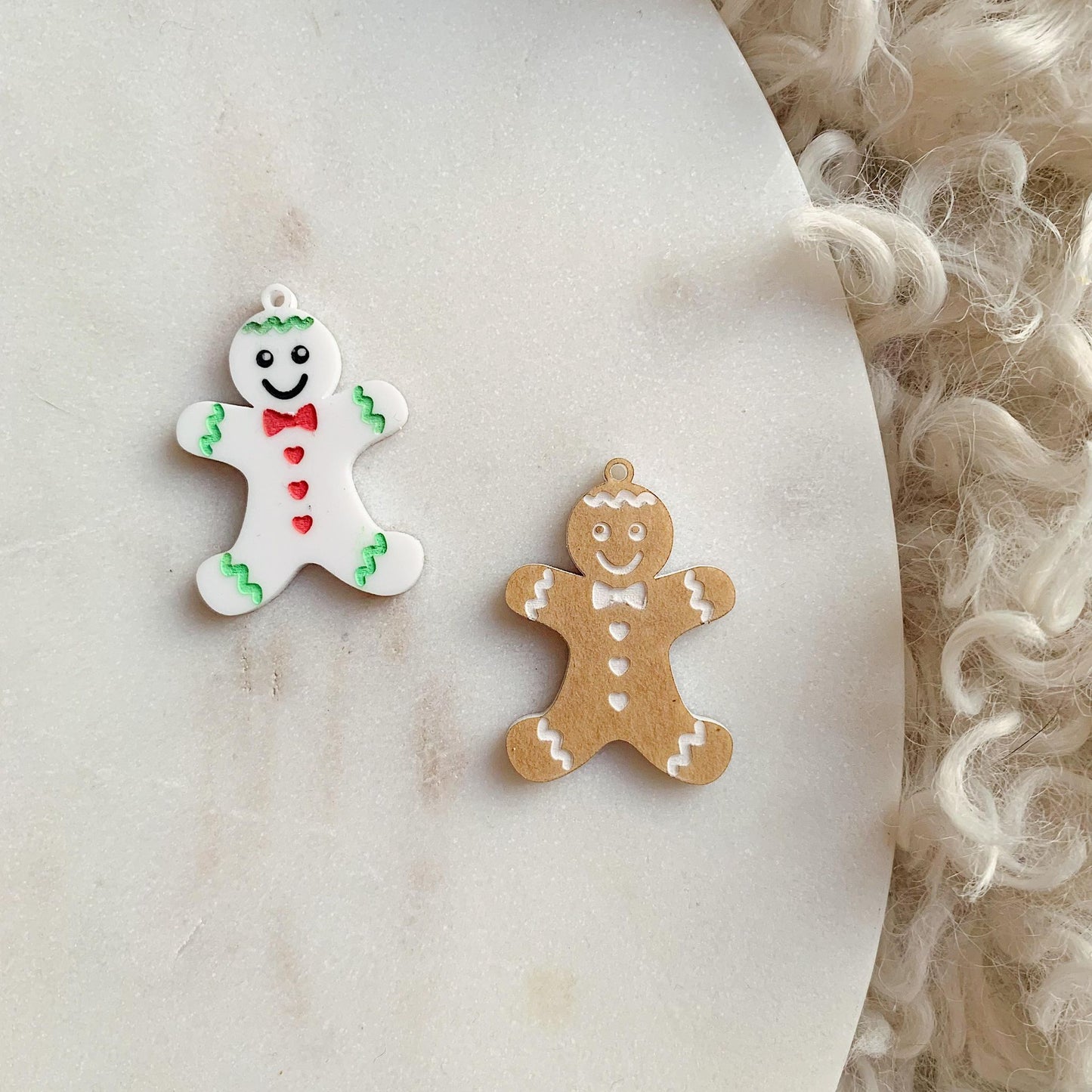 Gingerbread Man - Paint Fill Dangles