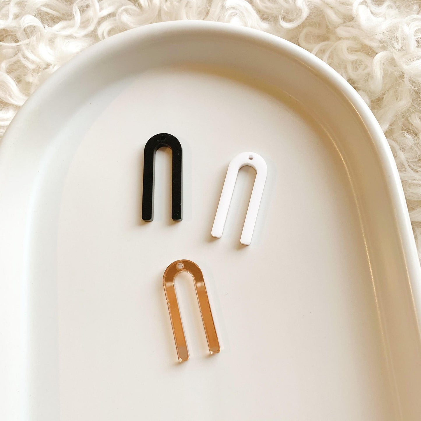 Narrow Arch Pair 30mm Dangle Blanks