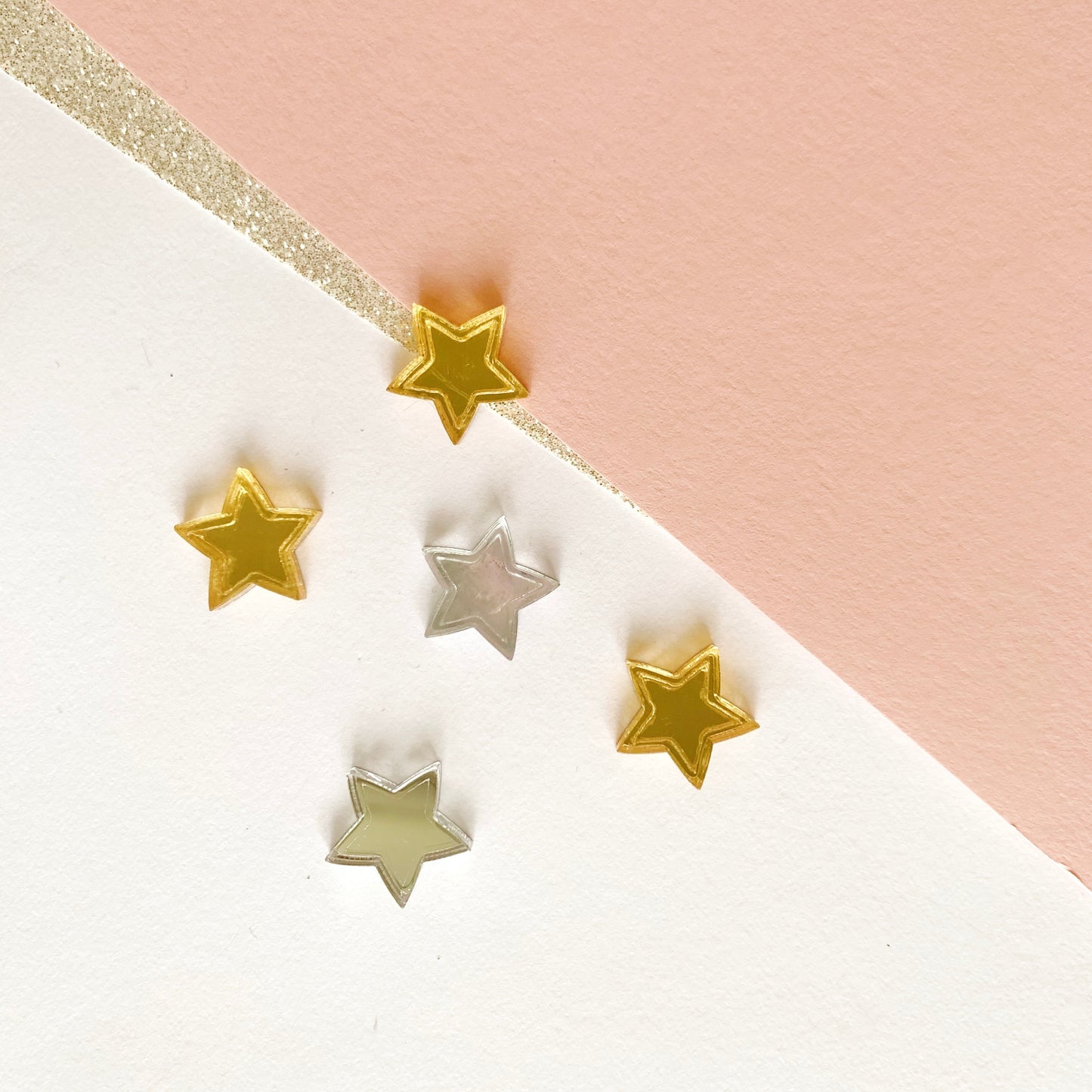 Pair of Engraved Stars studs