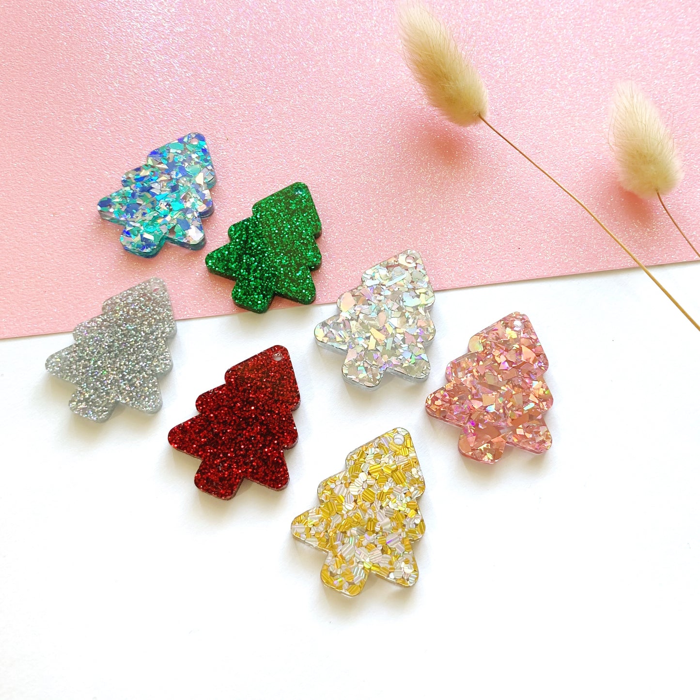Blank Pair Christmas Tree Dangles