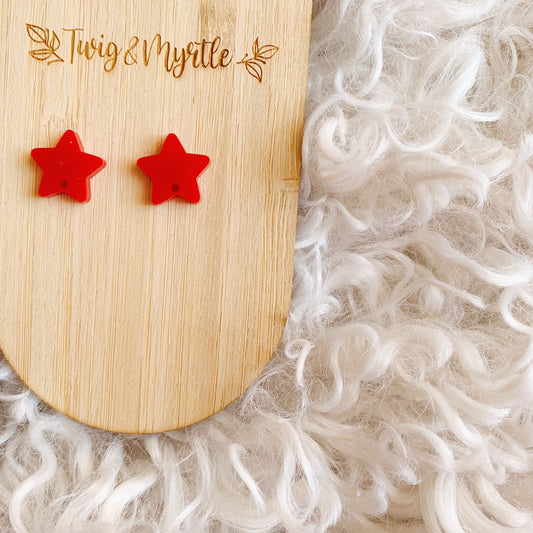 Rounded Point Star Pair of Blanks with Holes