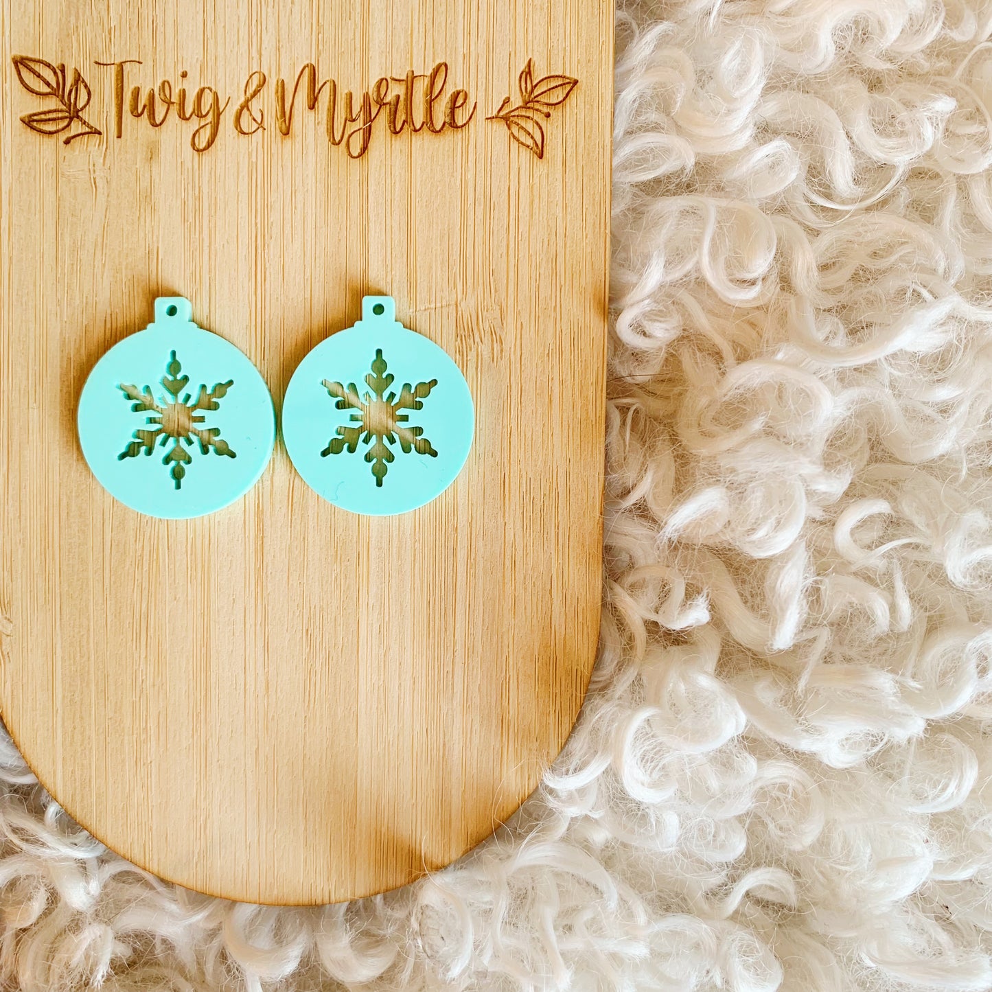 Snowflake Cut Out Bauble Dangle