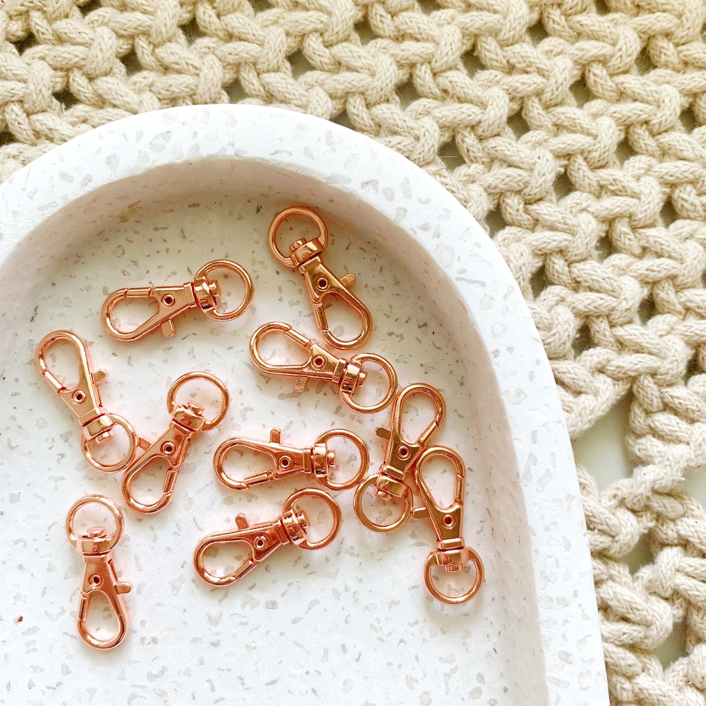Rose gold 32mm Lobster Clasp 20 pack