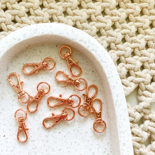 Rose gold 32mm Lobster Clasp 20 pack