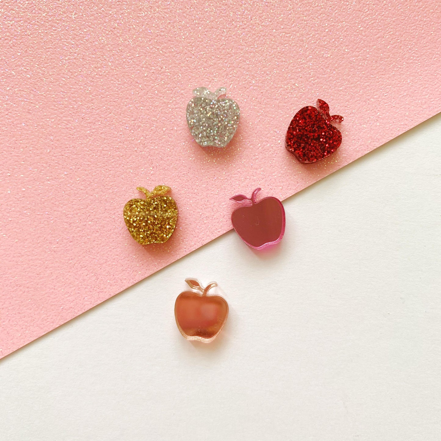 Pair of Apple Earring Stud Blanks