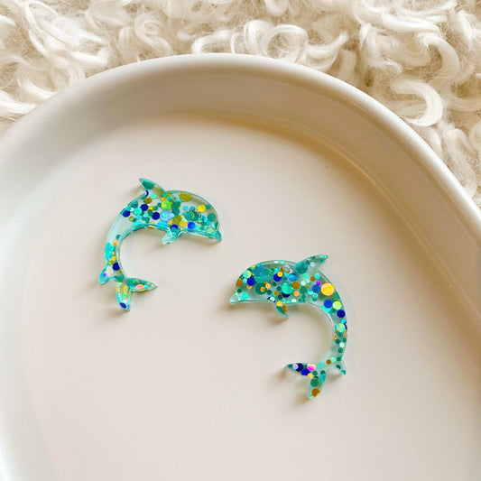 Dolphin - Pair of Dangle Blanks
