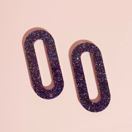 Open Oval Dangles Pair