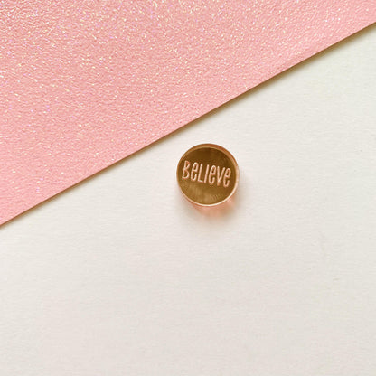 Pair of Believe Earring Studs