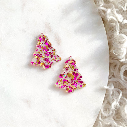 Fir Christmas Tree Pair of Dangles