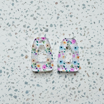 Printed Floral Elegant Dangles