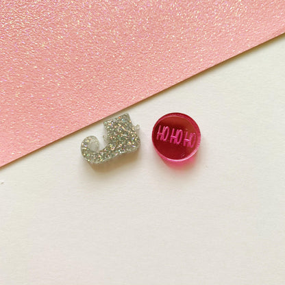 Pair of Ho Ho Ho Earring Studs