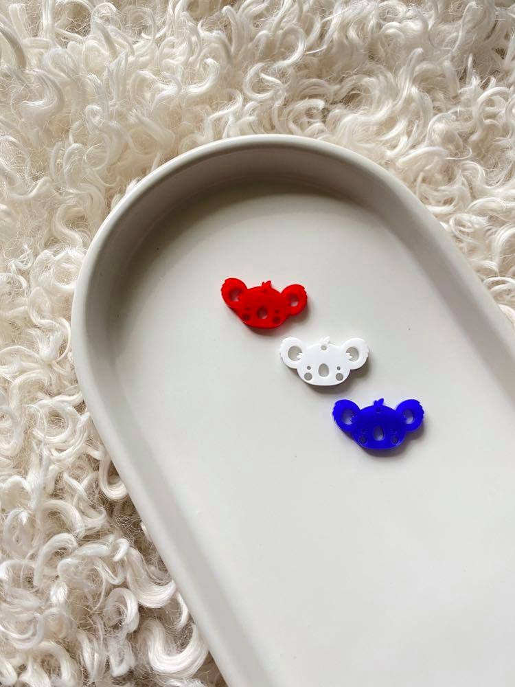 Melly the Koala Pair of Blank Earring Dangles