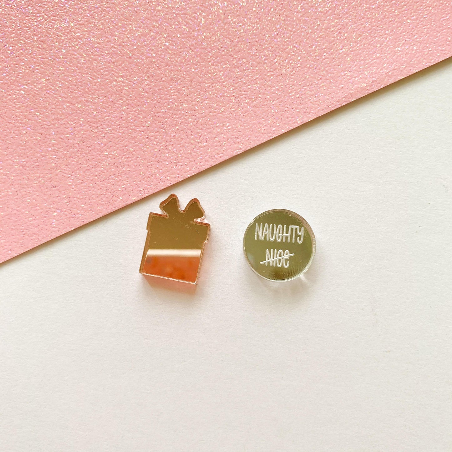 Pair of Present Earring Stud Blanks