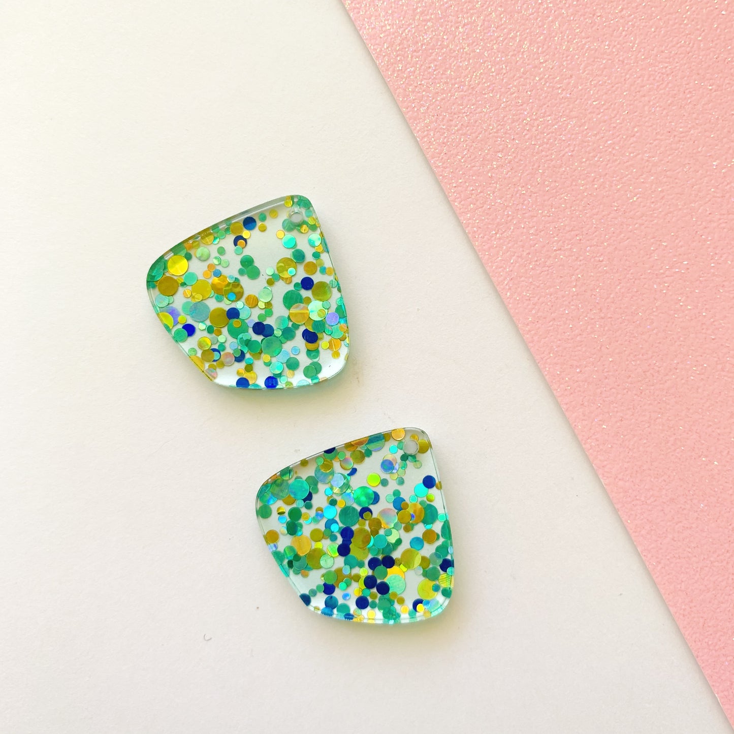 Pair of Modern Teardrop 30mm Dangle Blanks