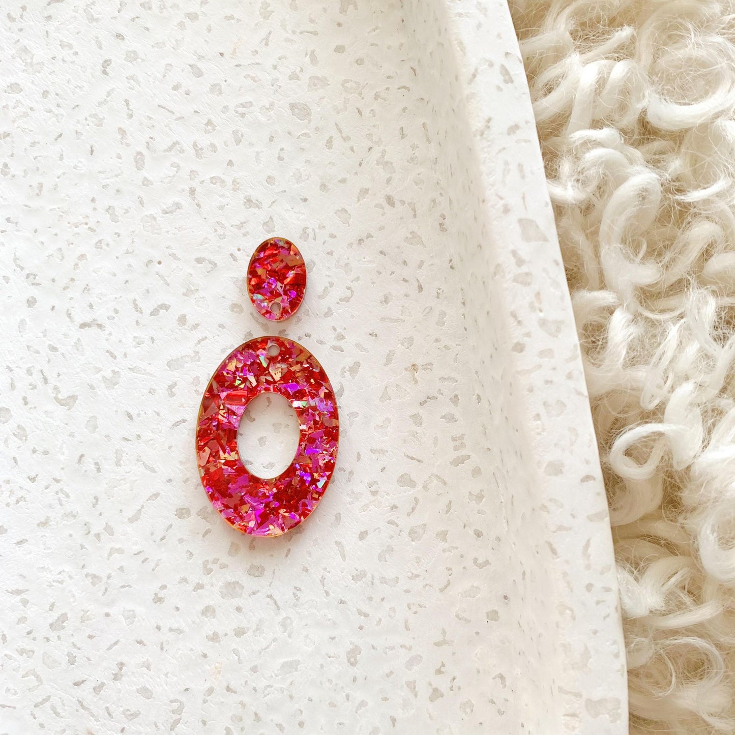 Oval Duos Pair of Statement Earring Blanks