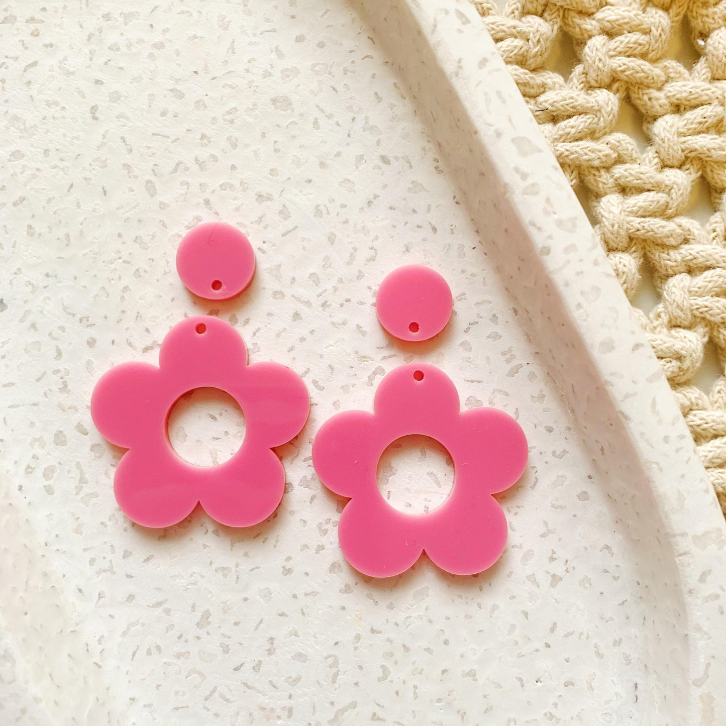 Retro Flower Duo Pair of Blanks