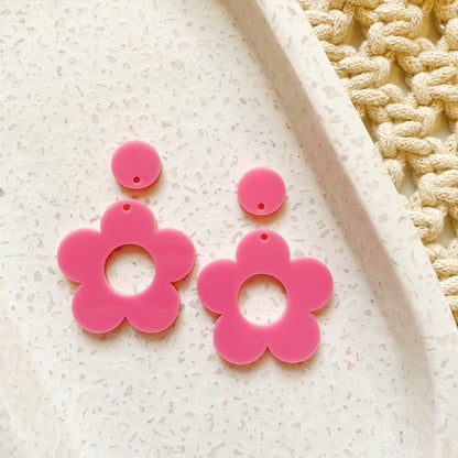 Retro Flower Duo Pair of Blanks