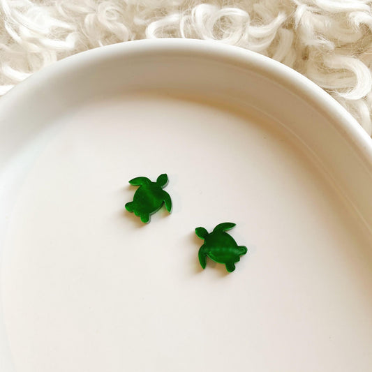Sea Turtle Studs 15 mm Pair of Blanks