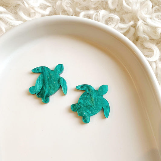 Sea Turtle - Pair of Dangle Blanks