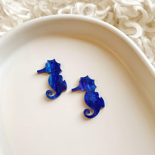 Seahorse - Pair of Dangle Blanks