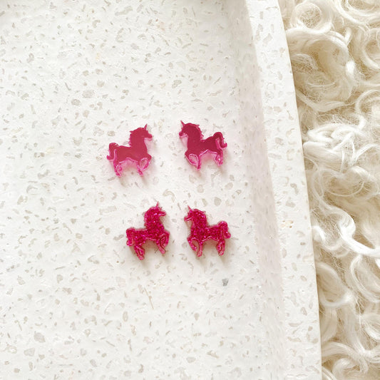 Unicorn Pair of Stud Blanks