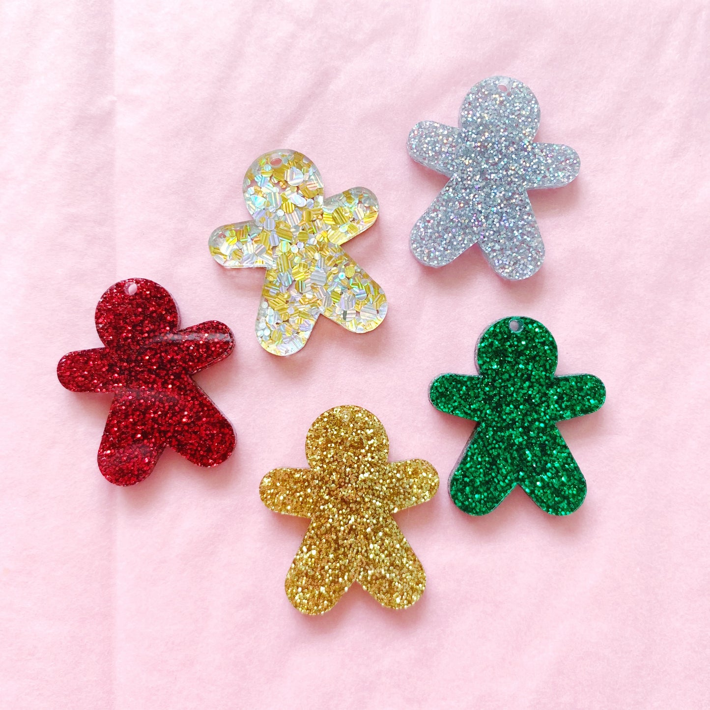 Blank Pair Gingerbread Man Dangles