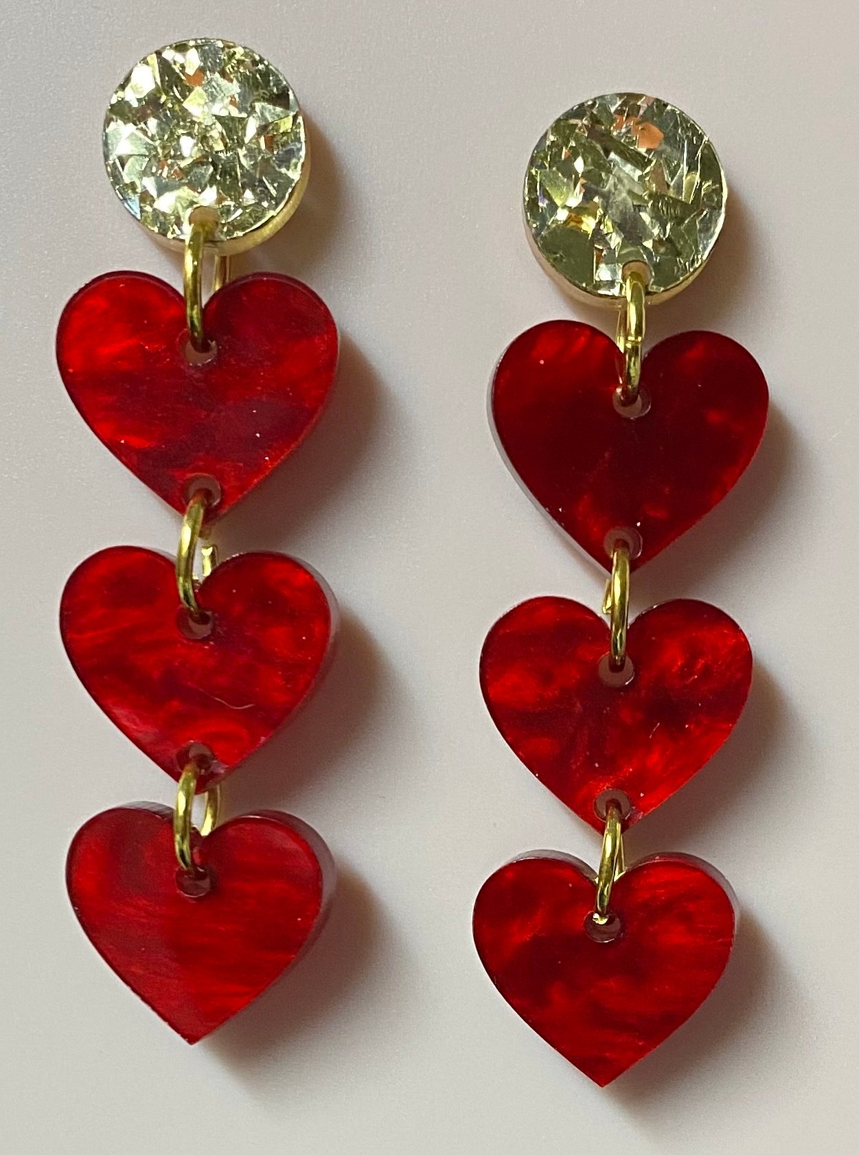 Waterfall Heart Dangles