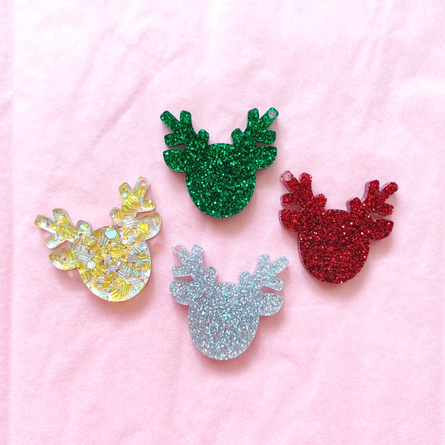 Blank Pair of Reindeer Dangles