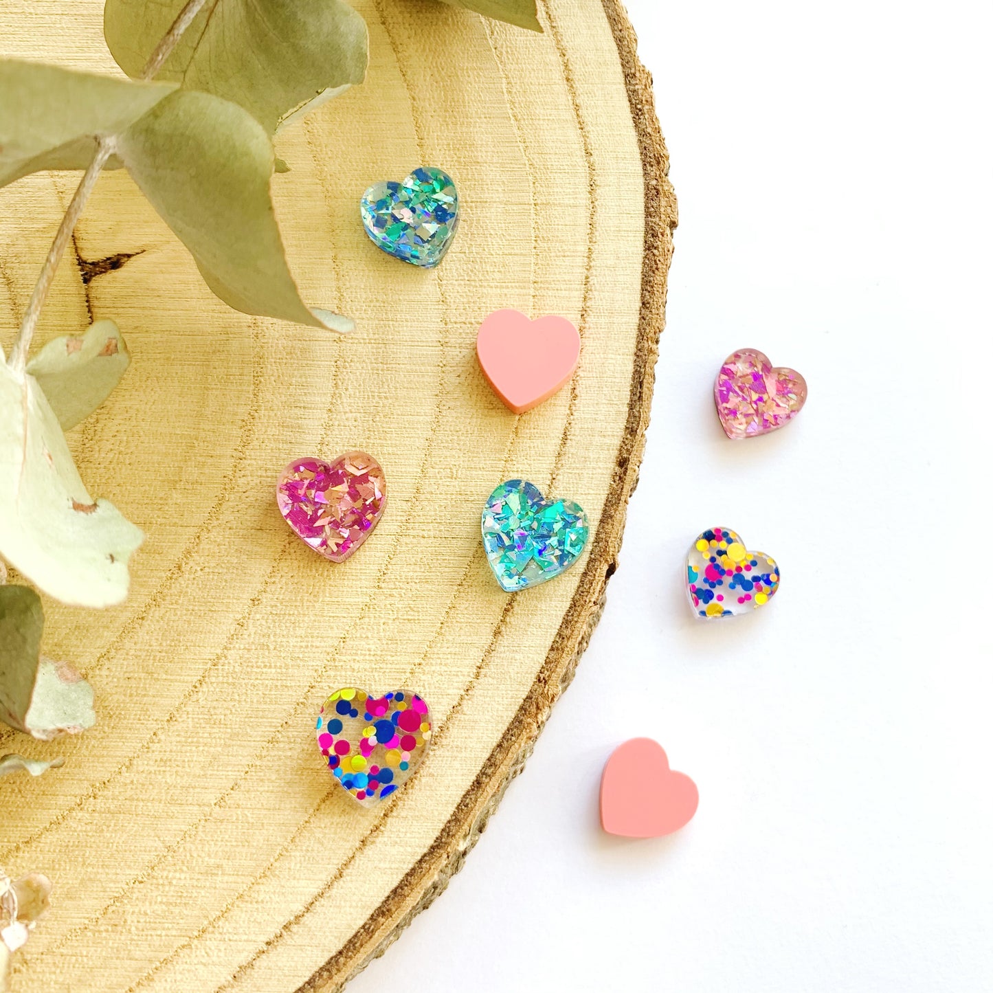 15mm Heart Pair